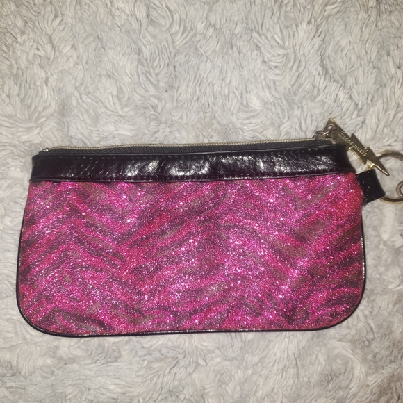 FREE W/ PURCHASE Betsyville Pink Zebra Wristlet - Picture 2 of 3